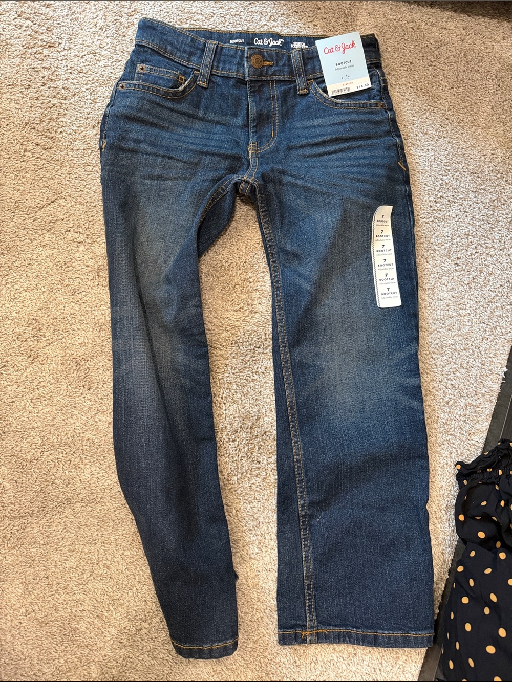 Cat & Jack Dark Blue Kids Jeans bootcut